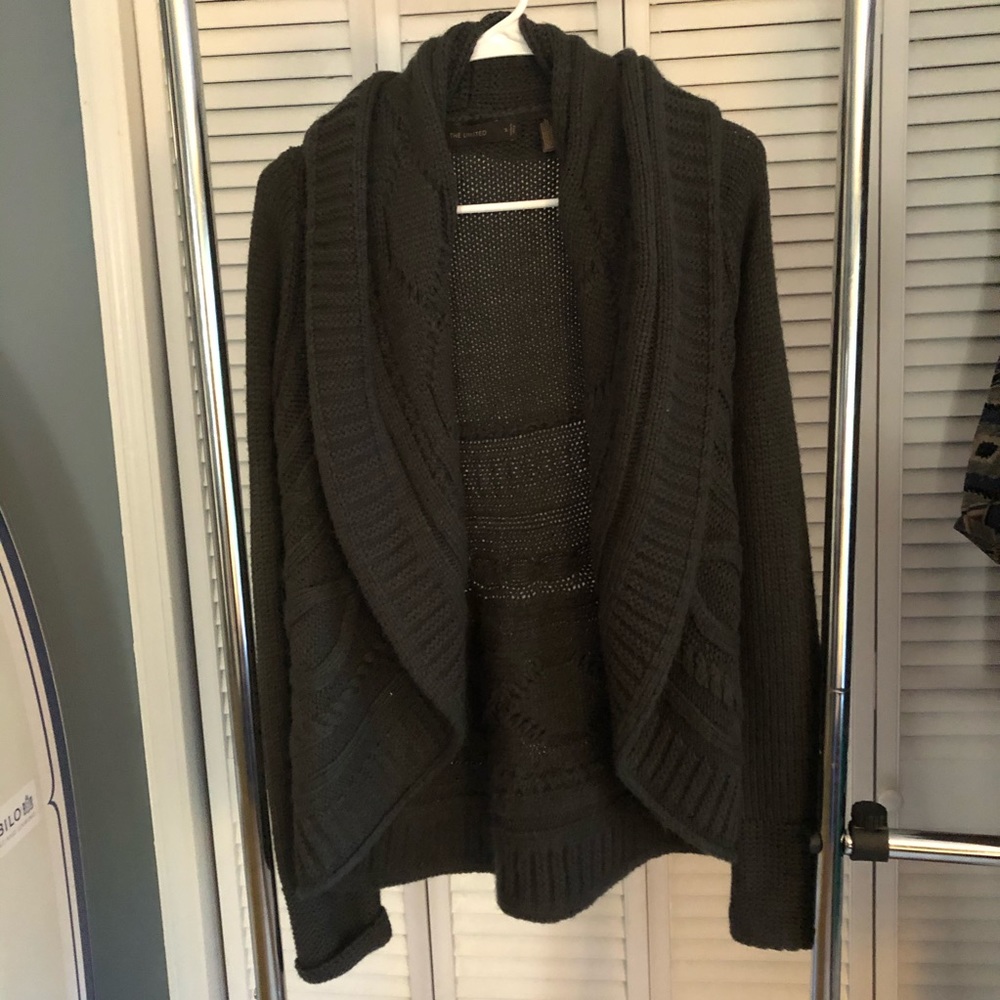 Grey Sweater Cardigan